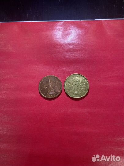 Монеты евроценты, евро