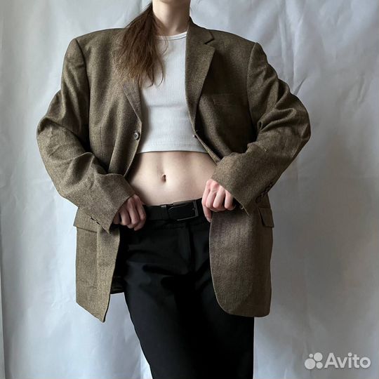 Винтажный пиджак жакет блейзер винтаж