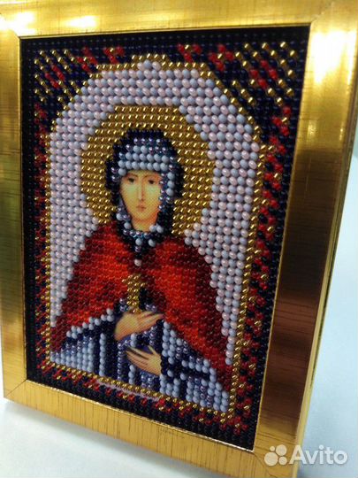 Икона бисером. Святая Зоя