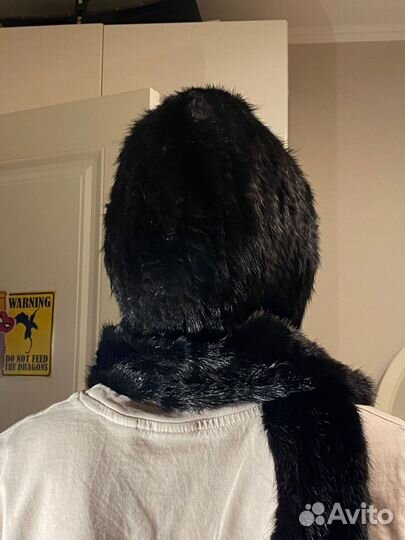 Норковый капор капюшон