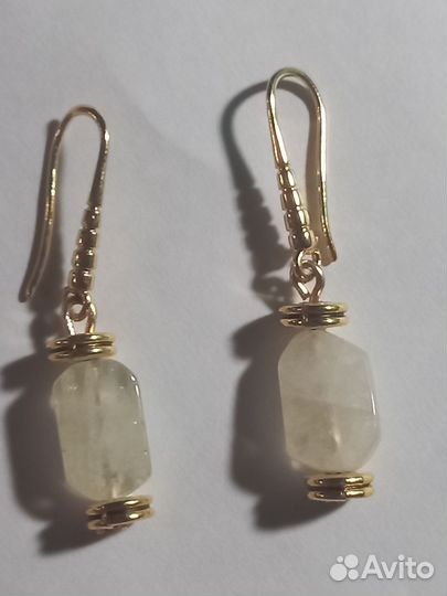 Серьги с топазом