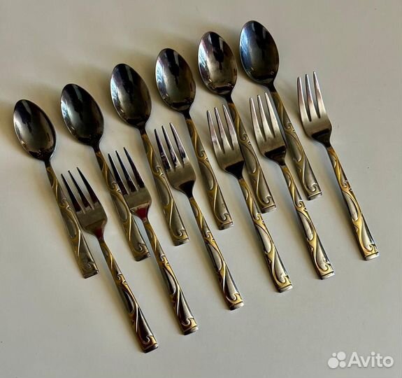 Набор вилки ложки ножи