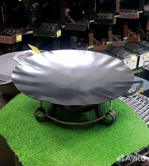 Садж стальной 40 см, с воронением