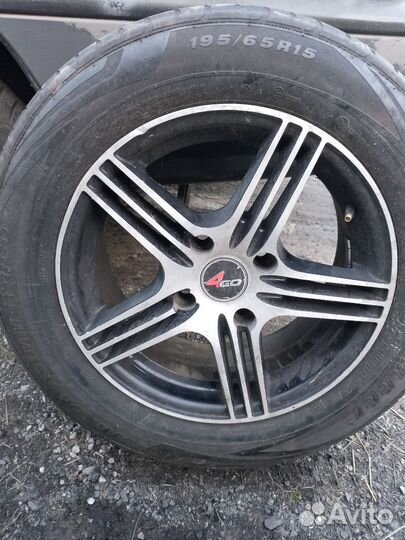 Литье диски r15 4x100 и резины бу