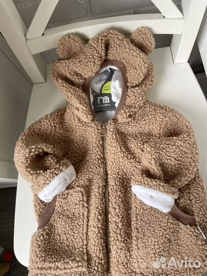 Теплая кофта мишка разм.74