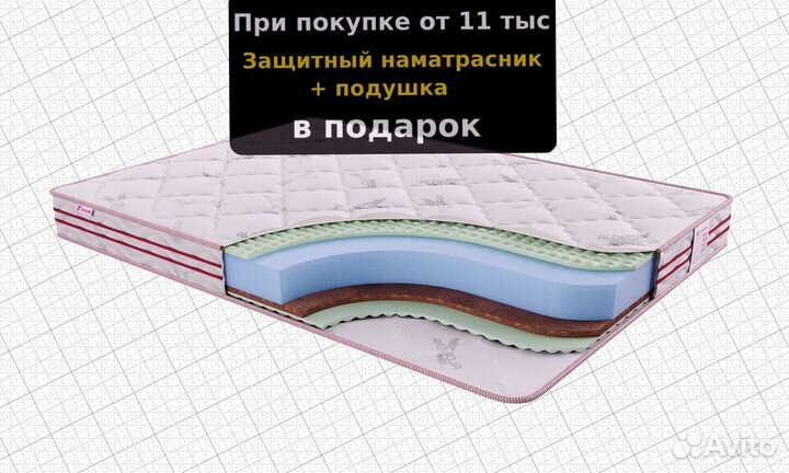 Матрас ортопедический 160х200, 180х190