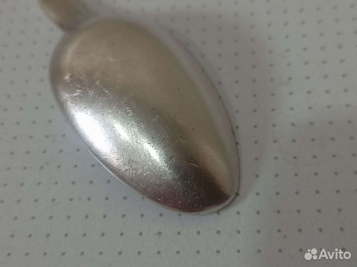 Серебряная чайная ложка. 84 проба