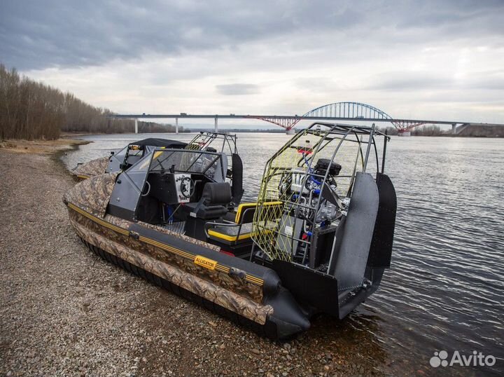 Аэролодка Alligator Raptor 590 с поддувом днища