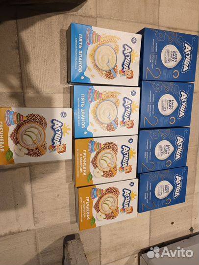 4смеси и 5 каш