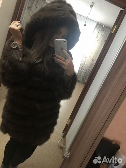 Шуба из песца