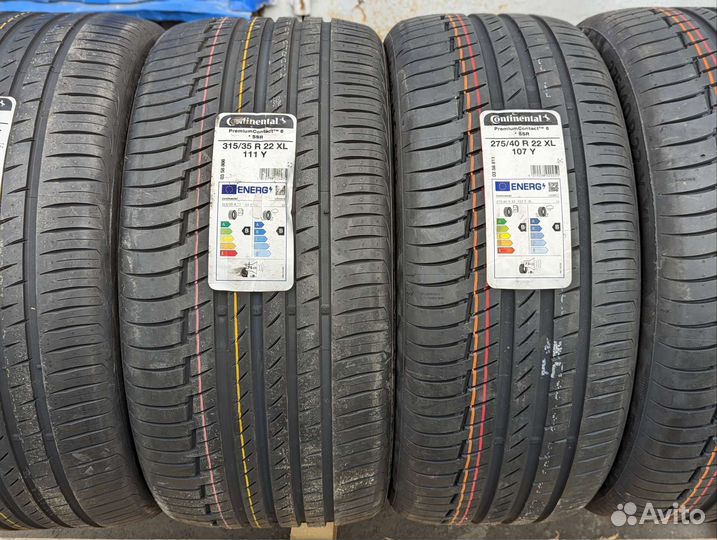 Continental PremiumContact 6 SSR 275/40 R22 и 315/35 R22 111Y