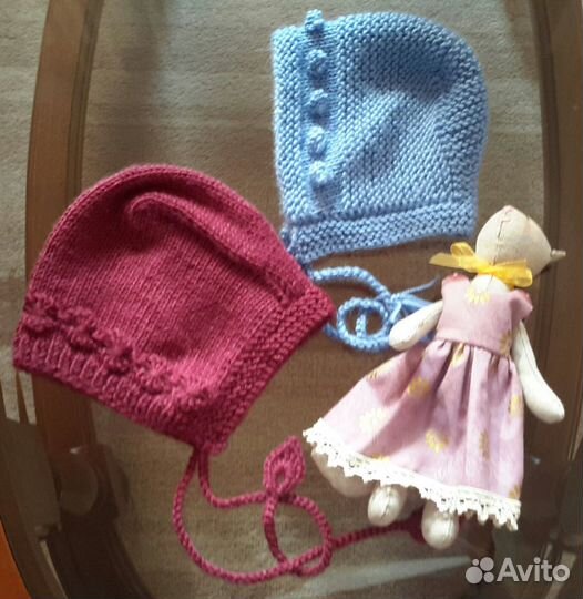 Новые шапочки-чепчики для новорожденных детей