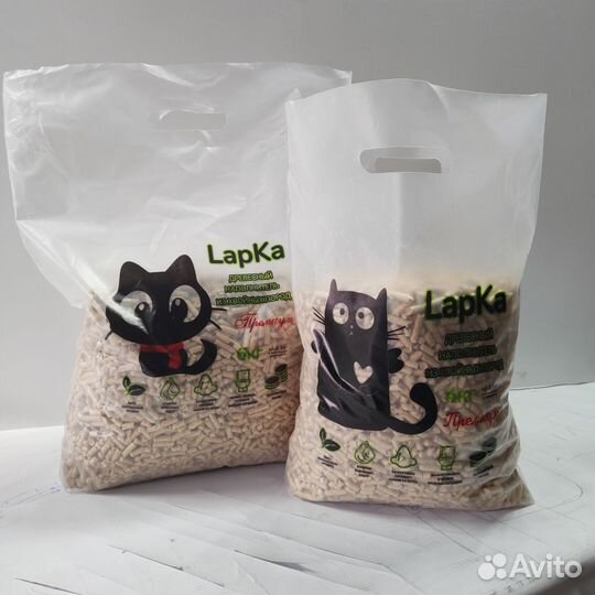 Наполнитель для кошачьего туалета древесный