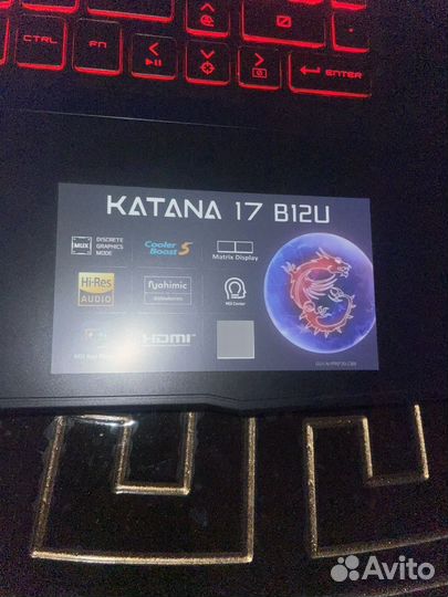 Msi katana 17 b12u