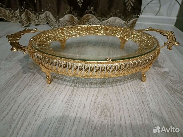 Овальный поднос для нарезки