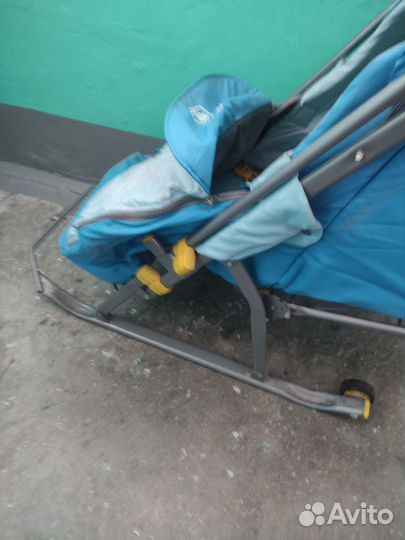 Детские санки коляска