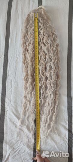 Хвост на резинке из канекалона