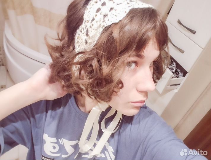 Вязанная повязка на голову