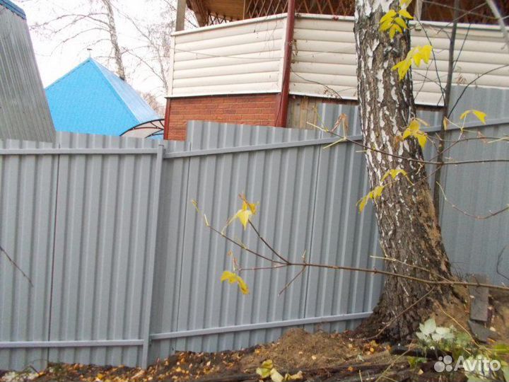 Забор из профлиста под ключ: монтаж и установка в