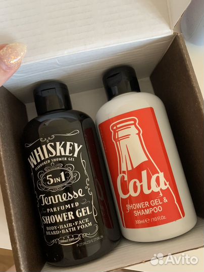 Подарочный набор Виски-Кола гель-шампунь 2в1