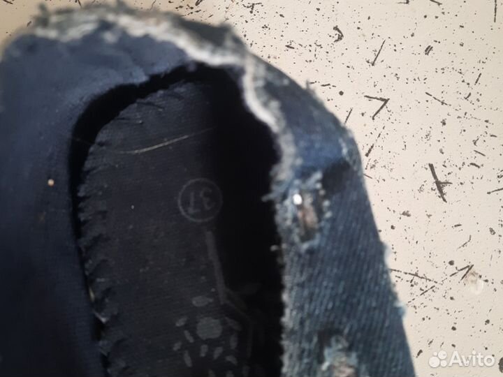 Ботинки джинсовые 37 размер