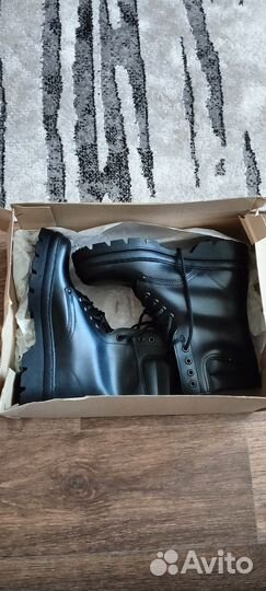 Берцы кожаные