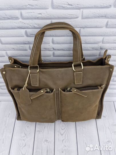 Сумка натуральная кожа crazy horse