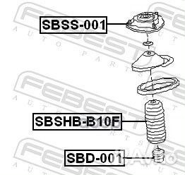 Опора переднего амортизатора (subaru impreza G1