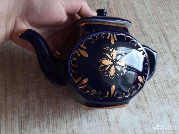 Чайник заварочный СССР Гжель