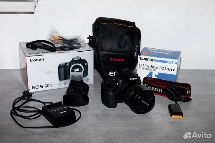 Фотоаппарат Canon eos 60d + Tamron 17-50 мм 2,8