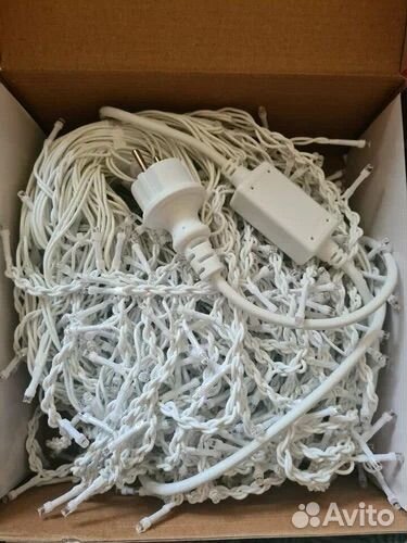 Гирлянда уличная бахрома 20м х 60см Теплый Белый