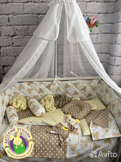 Оригинальные бортики в кроватку