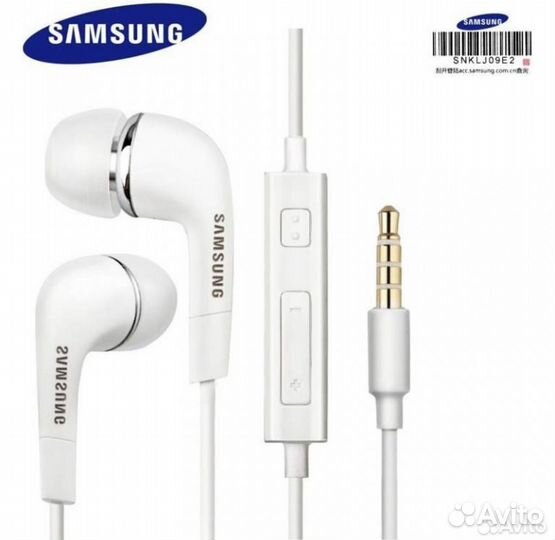 Новые. Оригинал. Проводные наушники Samsung