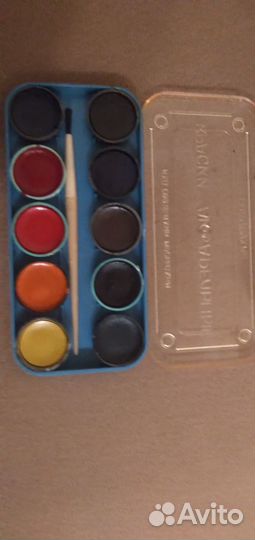 Краски акварельные полусухие винтаж