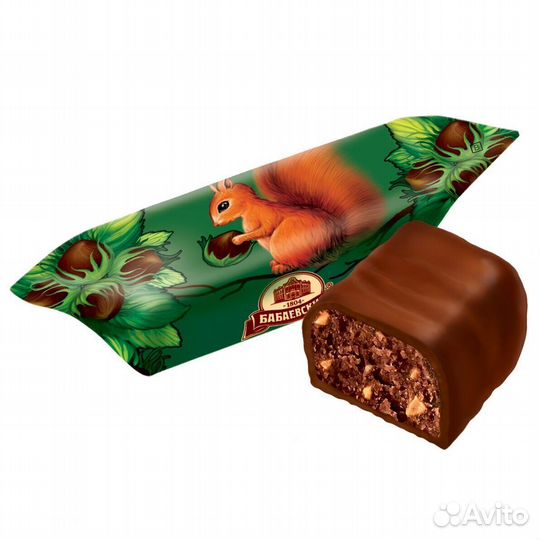 Конфеты бабаевская белочка 200г