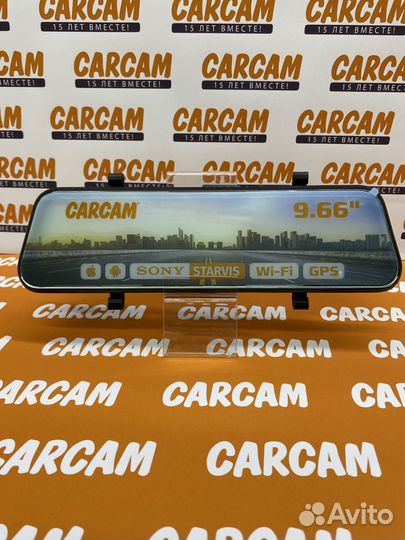 Автомобильный видеорегистратор-зеркало carcam Z8 W