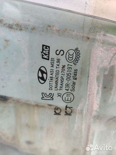 Стекло задней левой двери Hyundai Equus 834103N020