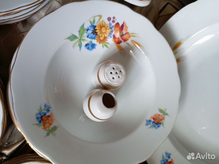 Столовый сервиз на 12 персон Bohemia Чехословакия