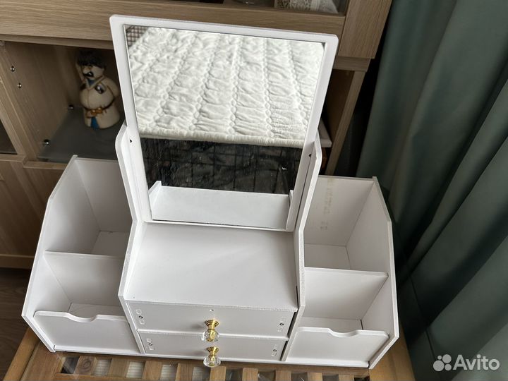Органайзер комод для косметики с зеркалом