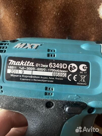 Шуруповерт makita 18v