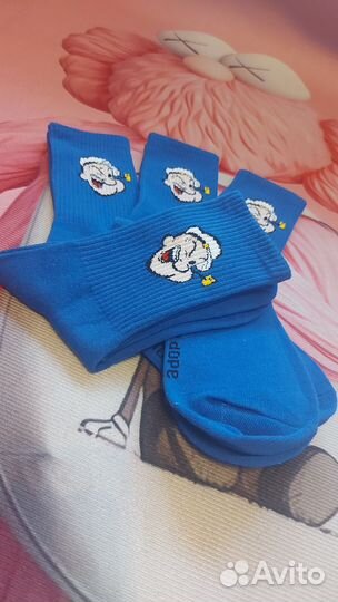 Высокие синие носки унисекс Моряк Папай