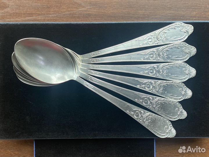 Серебро столовые ложки набор 6 шт. 875