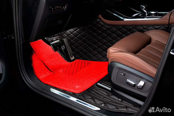 3D Коврики KIA Салон Багажник из Экокожи