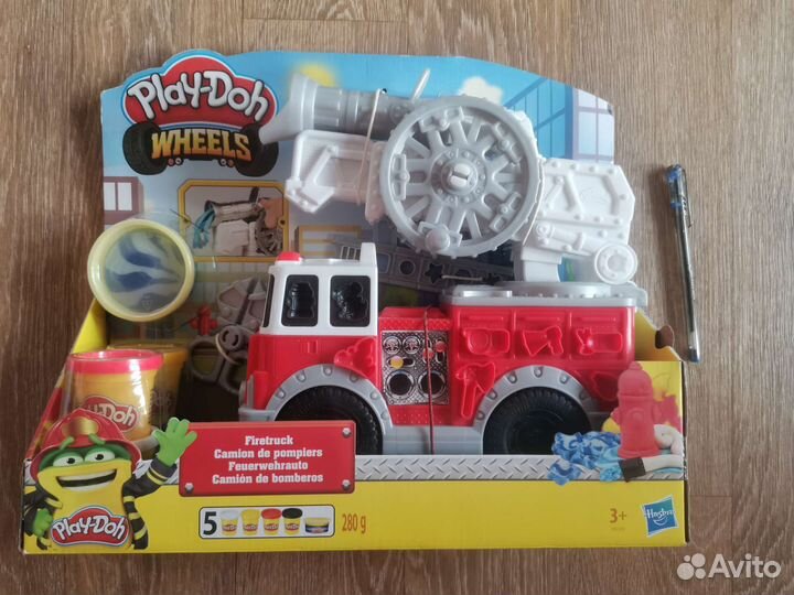Play doh пожарная машина, большая, новая