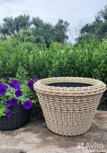 Кашпо из ротанга 40 литров