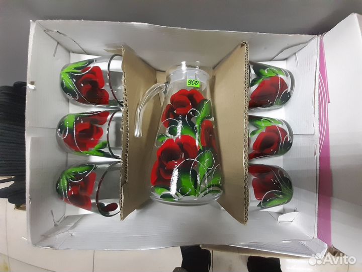 Кувшин и 6 стакан