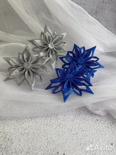 Заколки резинки для волос на новый год