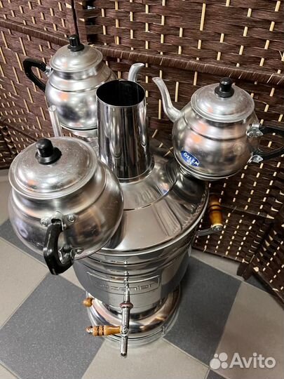 Дровяной самовар 12л