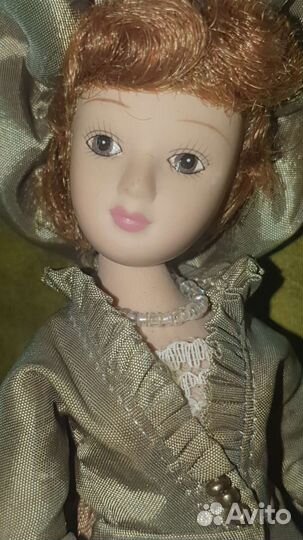 Коллекционный мишка тедди кукла фарфор