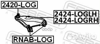 Опора шаровая renault logan/megane II/scenic II